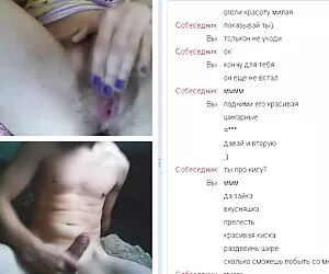 گفتگوی اینترنتی 57 عیار موی و ارگاسم رودخانه او